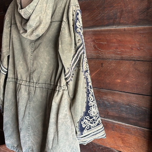 free people golden quills military parka - Picture 10 of 14